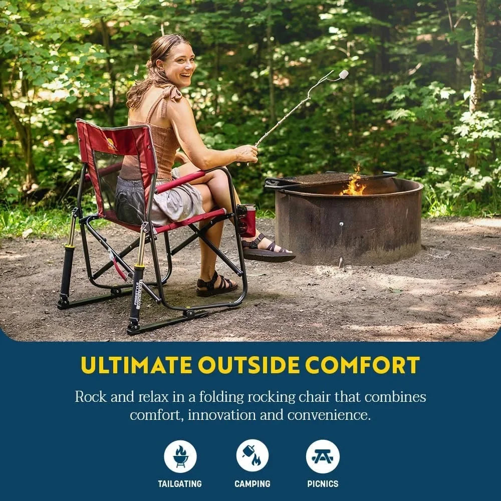 Freestyle Rocker Camping Chair Portable Outdoor Folding Seat