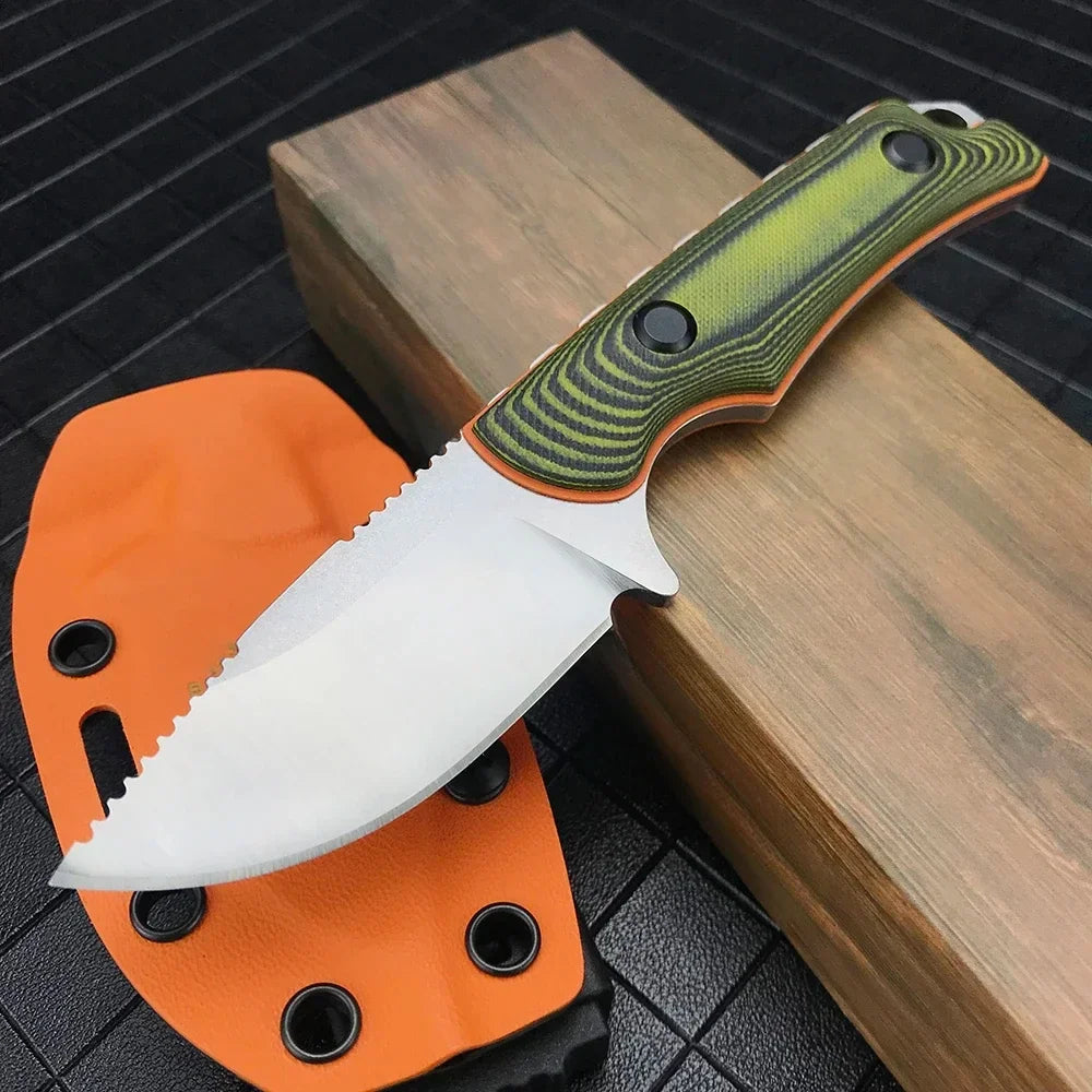 BM 15017 Outdoor Self Defense Fixed Blade Hunter Knife with Kydex Sheath G10 Handle Survival Camping Tool