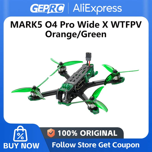 GEPRC Mark5 O4 Pro Freestyle FPV Drone O4 Air Unit WTFPV SPEEDX2 2107.5 1960KV Motor RC Bluetooth Quadcopter