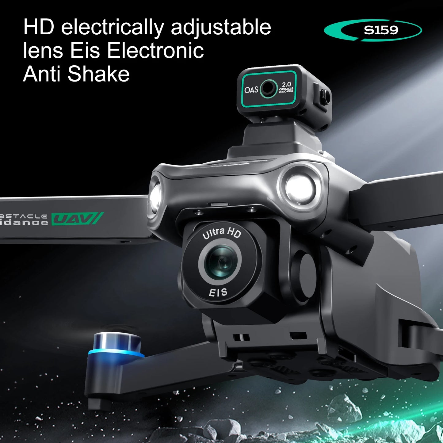 2025 Long Endurance GPS Drone with Dual Cameras 5.9 Inch LCD Remote Controller and Brushless Motor