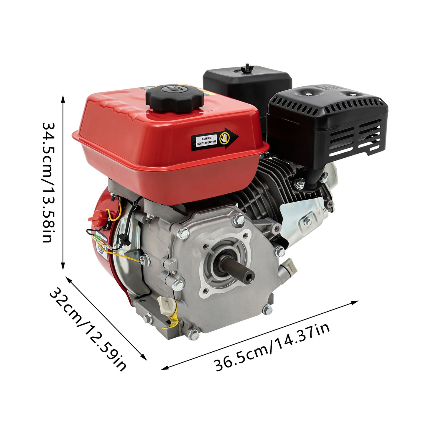 7.5HP 212CC 4 Stroke Outboard Motor Heavy Duty Inflatable Fishing Boat Engine for Stern 9.84 to 19.69 Feet Dinghies