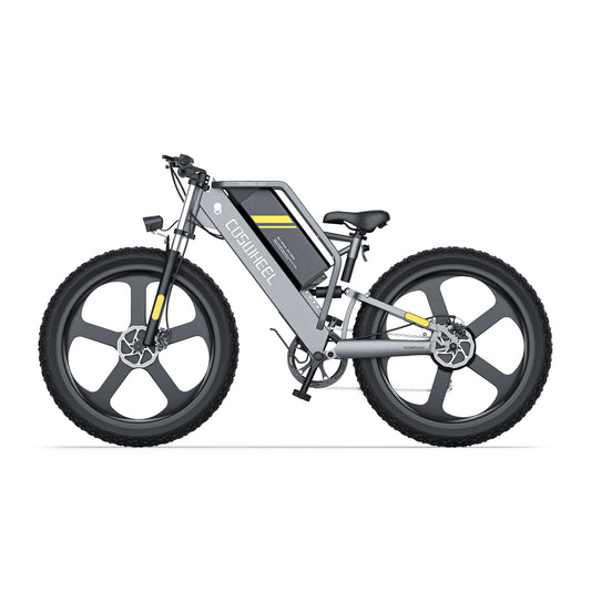 COSWHEEL T26 Electric Bike 26 Inch Fat Tires Adult Electric Mountain Bike 1000W 48V 25AH Hydraulic Brake Off Road Bicycle