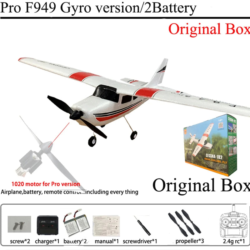 Wltoys F949 2.4G 3D6G 3Ch RC Airplane Fixed Wing Plane Outdoor Toy Drone RTF Upgrade Version With Digital Servo And Gyroscope