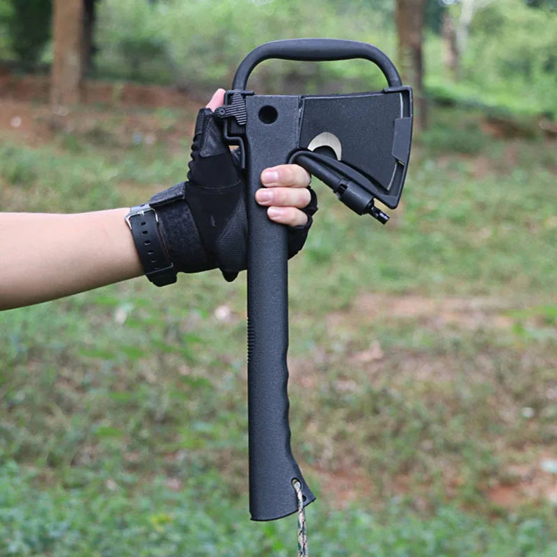 Outdoor Camping Axes and Survival Gear Lightweight Axes with Nested Serrated Wood Saw Knives and Magnesium Ignition Tools