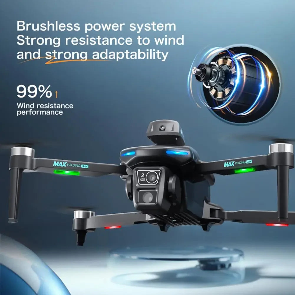 Controlled Drone Beginner Friendly Drones with HD 4K Dual Camera Remote Control and Obstacle Avoidance Brushless for Kids