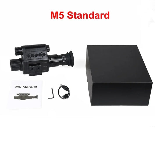 M5 Digital Riflescope Night Vision Scope Sight Infrared Monocular 1080P Video Photo Recording All In One for Hunting Surveillance