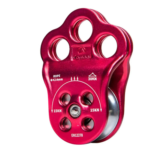 30KN Triple Climbing Hitch Pulley Arborist Tree Rigging Attachment Micro Pulley for Tree Climbing