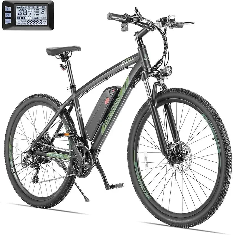 Q2XAANCHEER Electric Bike for Adults Peak 750W Ebike 60 Miles Range 48V 499Wh Battery 27.5 Inch Fast Charge