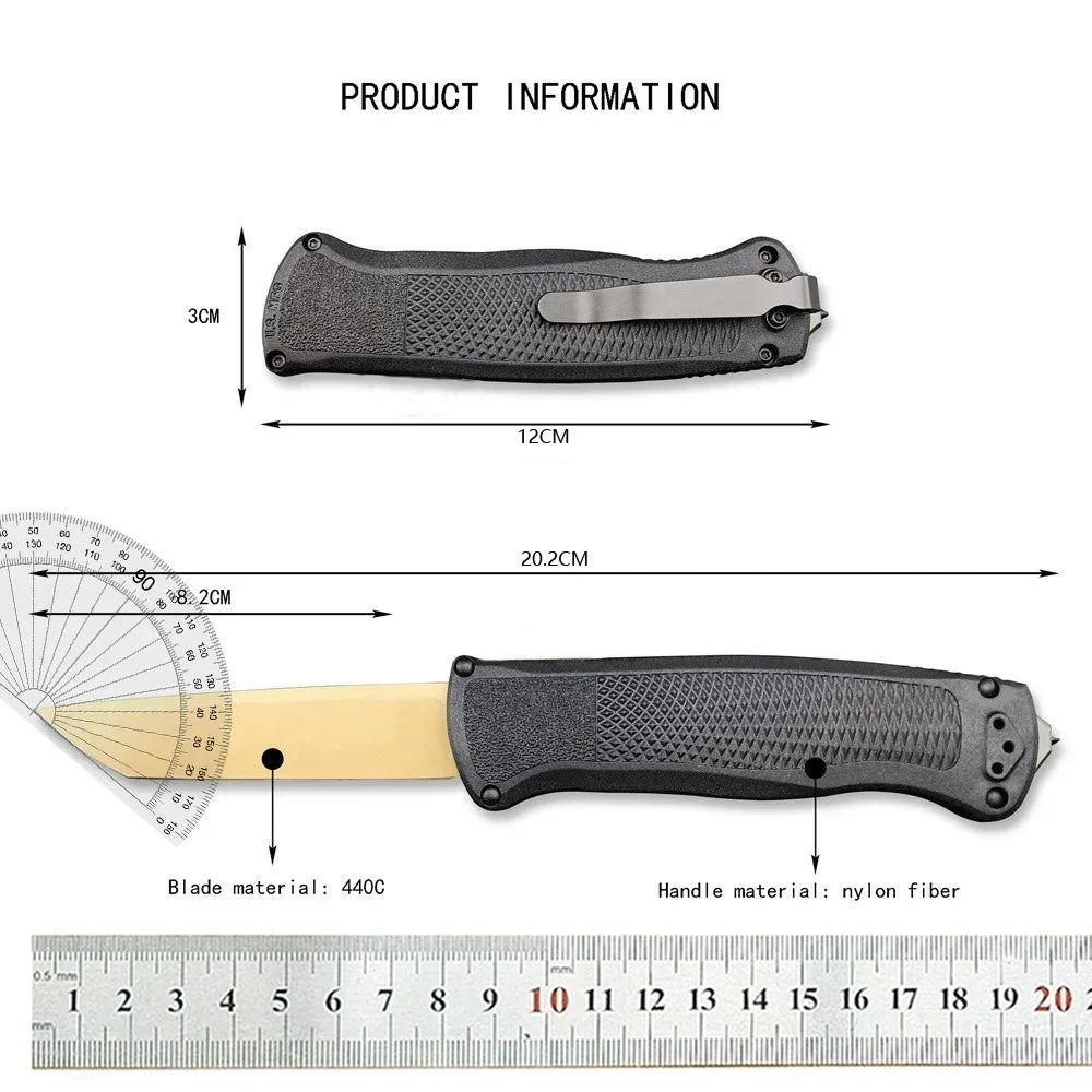 5 Styles BM 5370FE Pocket Folding Knife Multi Function Carving Knife Outdoor Camping Portable EDC Tactical Hunting Knife