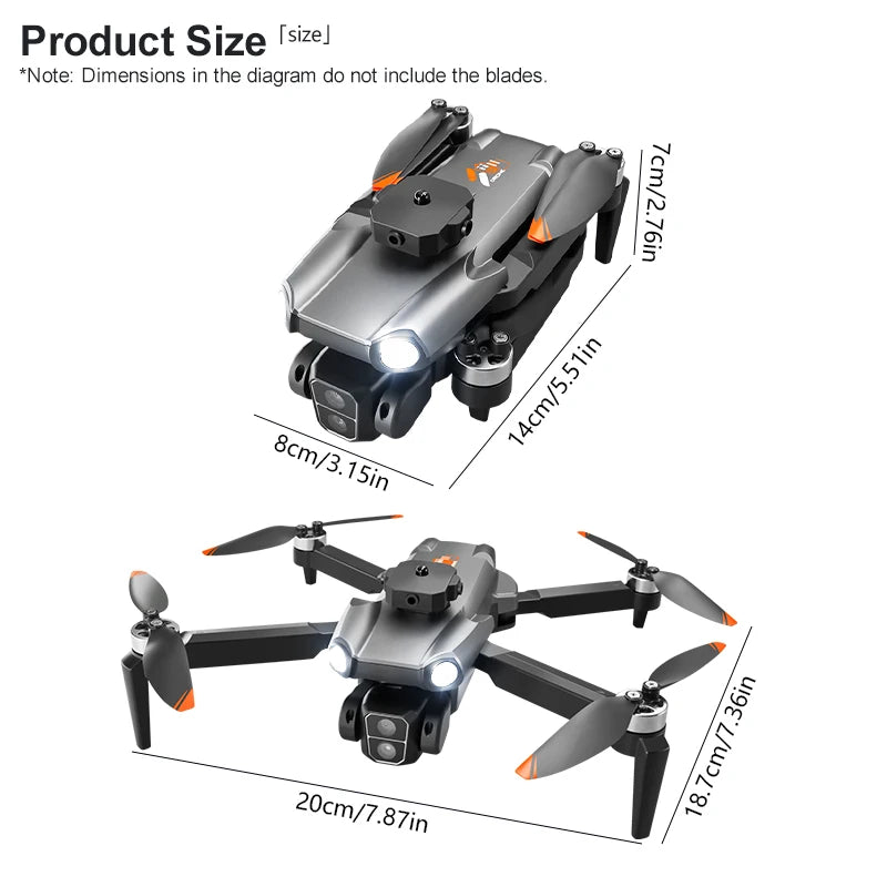 All Round Obstacle Avoidance S119 Quadcopter Drone with Optical Flow Positioning and Electronic Control Dual Cameras