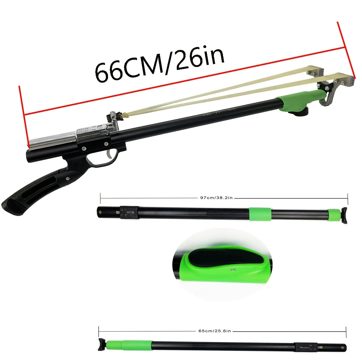 Powerful Trigger Long Rod Slingshot Precise Hunting Catapult Outdoor Practice Shooting Accessory Launcher