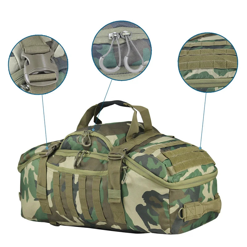 35L 40L 50L 80L Outdoor Mountaineering Molle Tactical Backpack Large Duffel Bag for Hiking Camping Travel