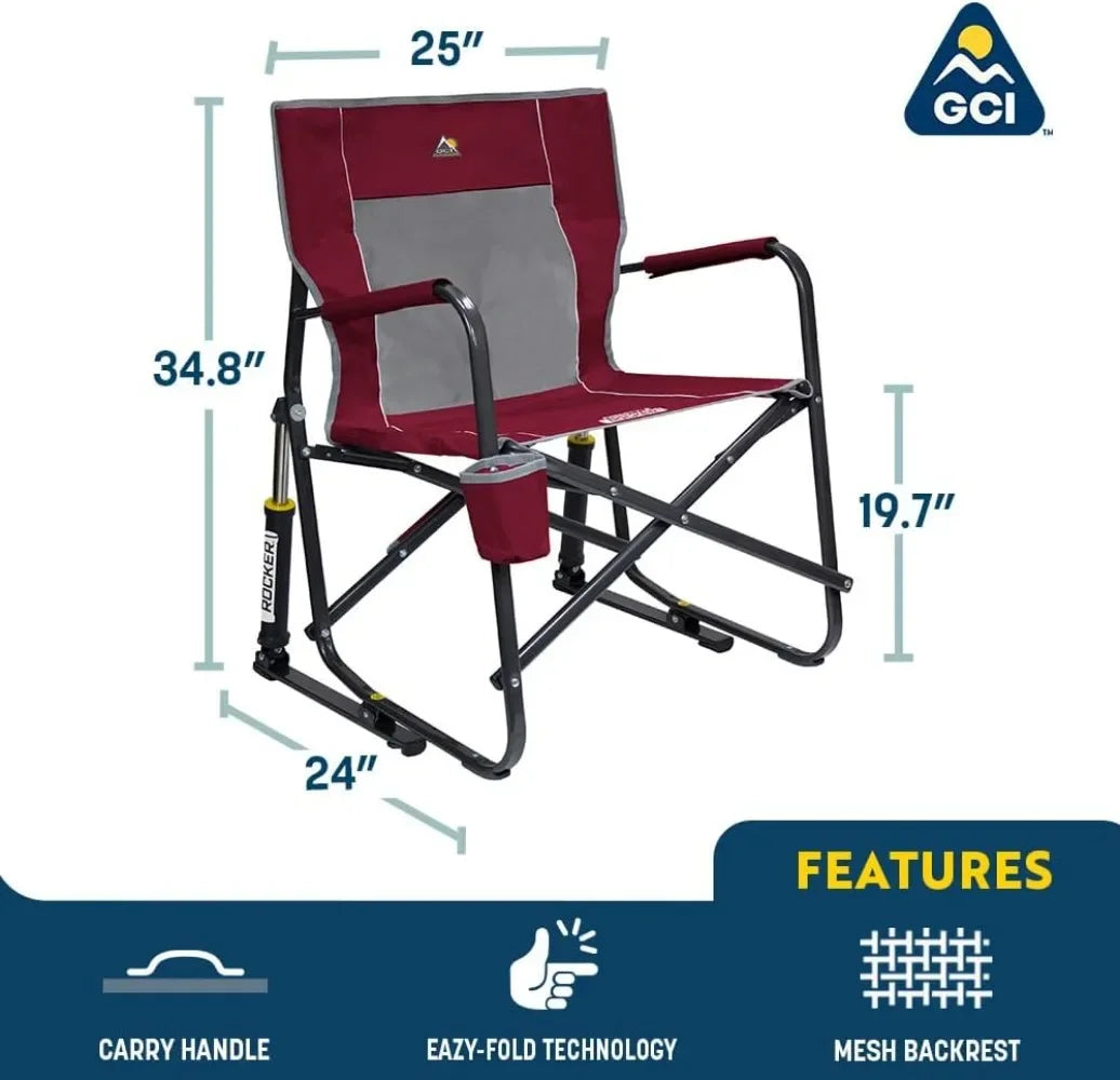 Freestyle Rocker Camping Chair Portable Outdoor Folding Seat