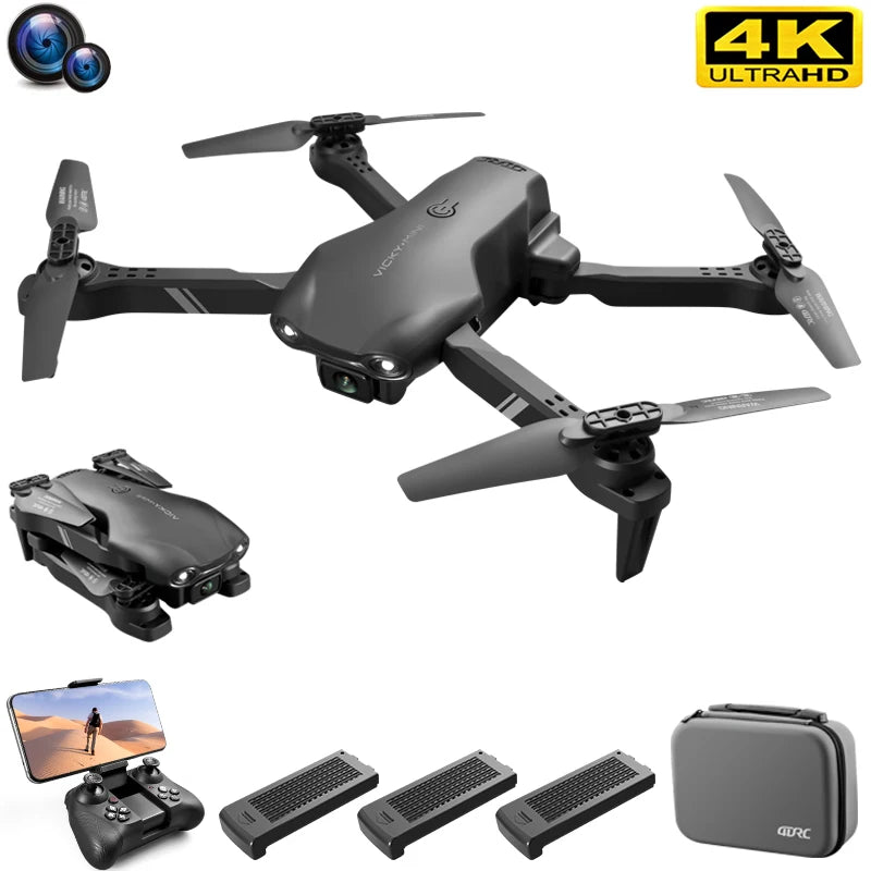 4DRC New Mini Drone With Wide Angle HD 4K 1080P Dual Camera WiFi FPV RC Foldable Quadcopter Gift Toys