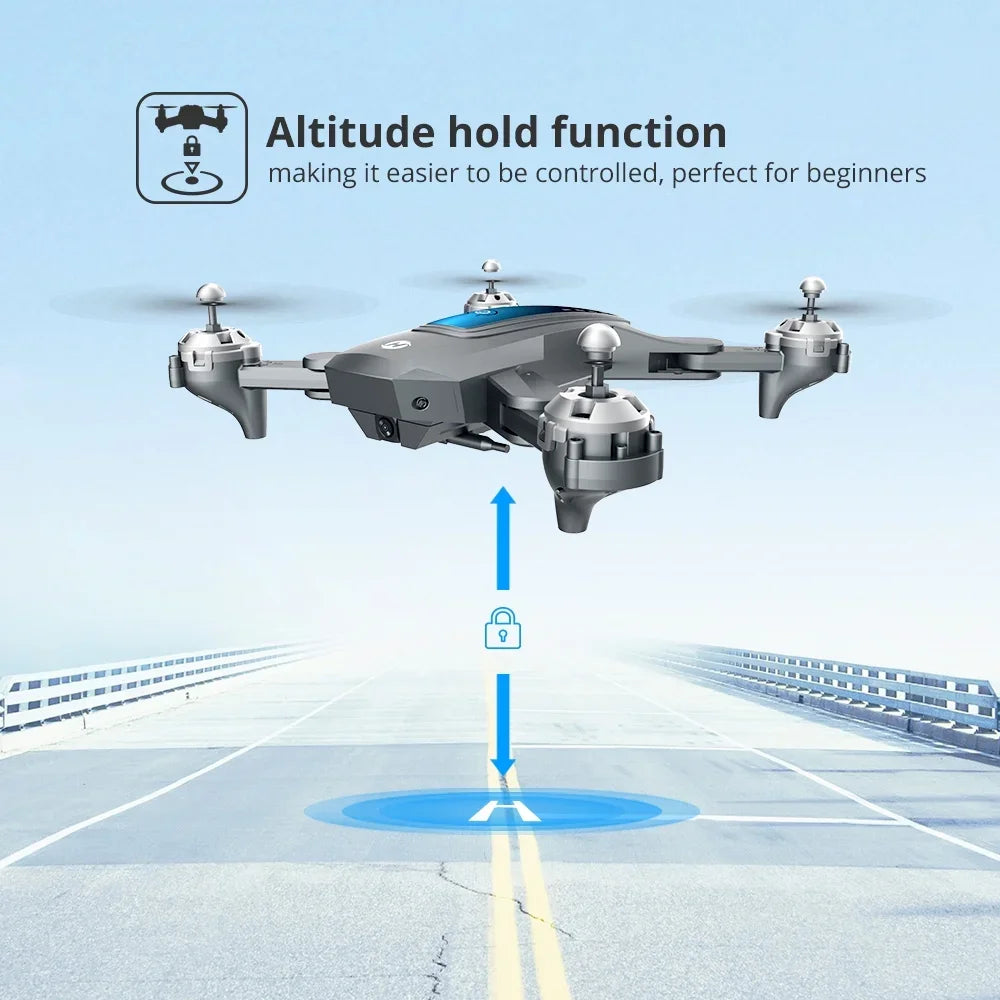 Deerc D10 Drone 1080P FHD FPV Gravity Control Altitude Hold Headless Mode Waypoints Case 2 Batteries