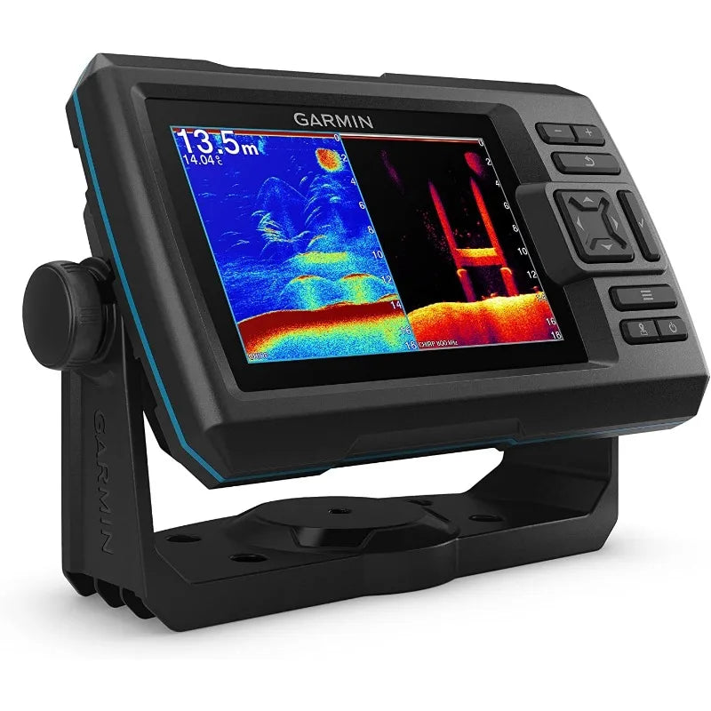 Garmin Striker Vivid 5cv, Easy-to-Use 5-inch Color Fishfinder and Sonar Transducer, Vivid Scanning Sonar Color Palettes