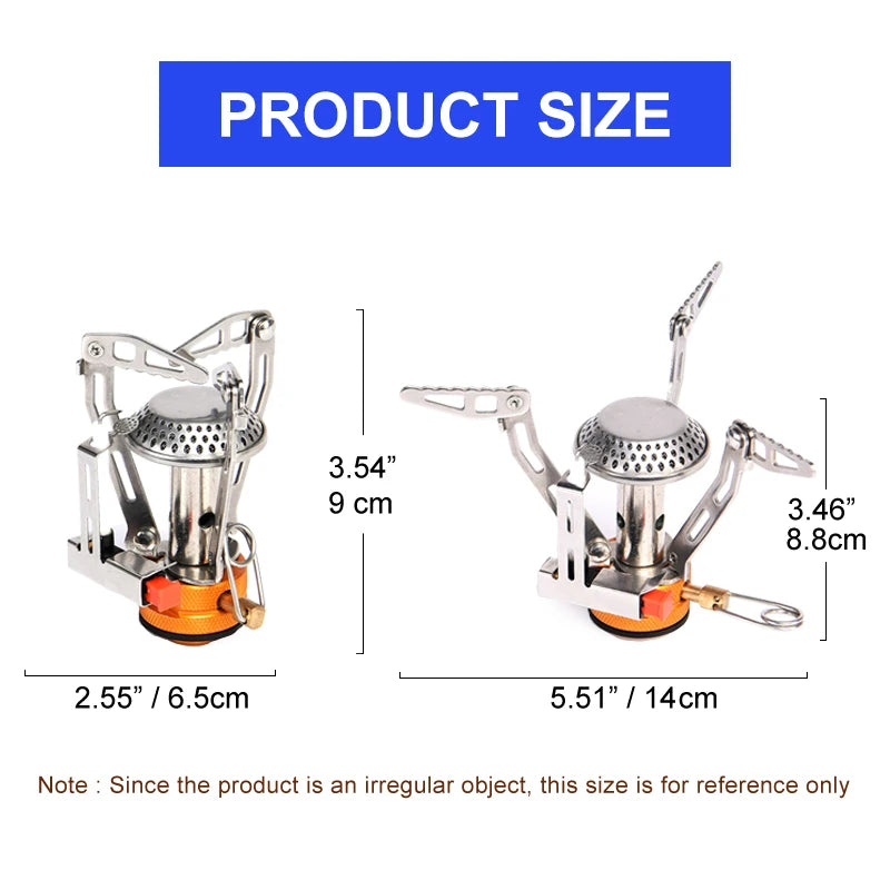 Widesea Camping Cookware Set Portable Outdoor Cooking Equipment Burner Stove Folding Knife Fork Pot Suit for Travel and Tourism