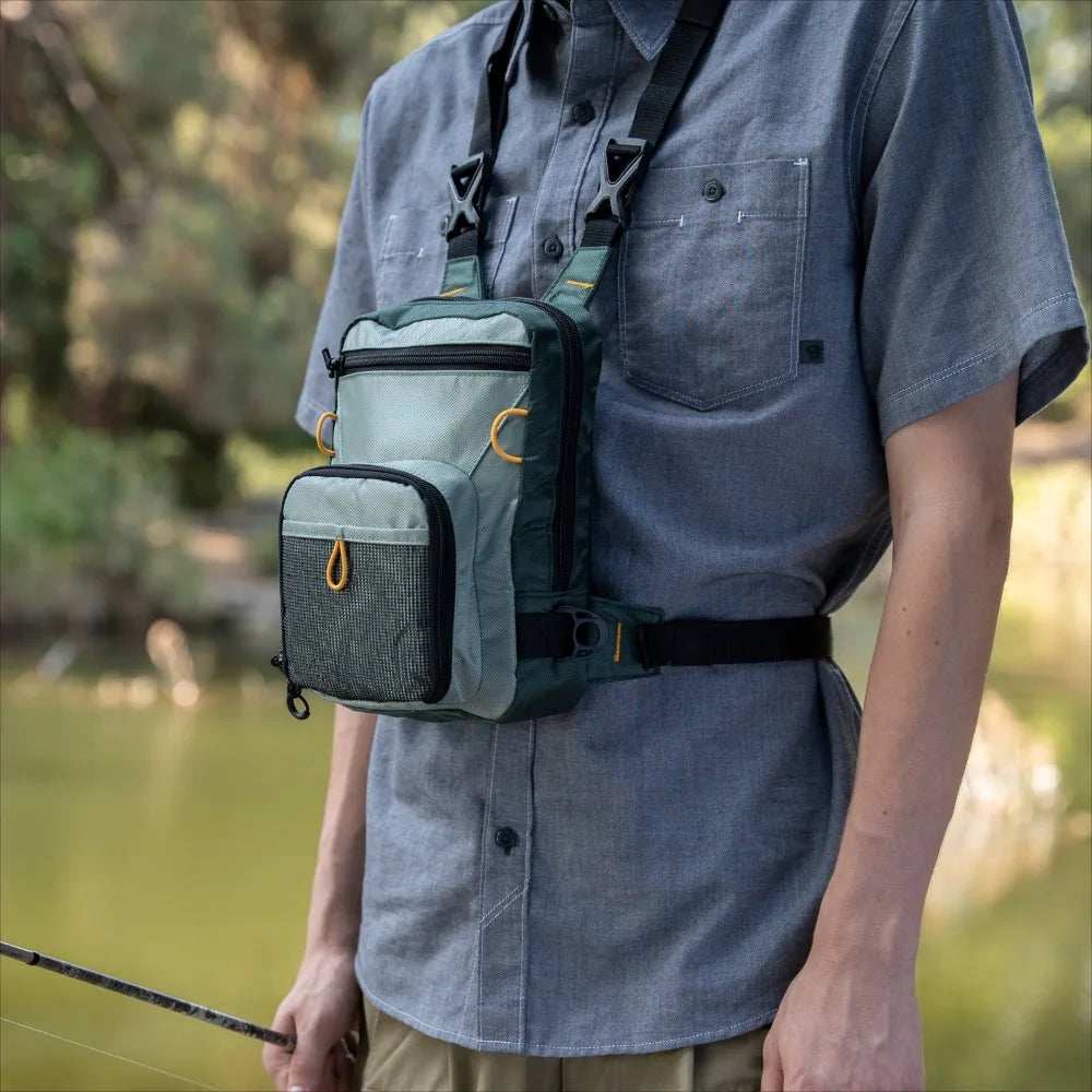 Fly Fishing Gear Bag Chest Bag Small Soft Surface Fishing Accessory