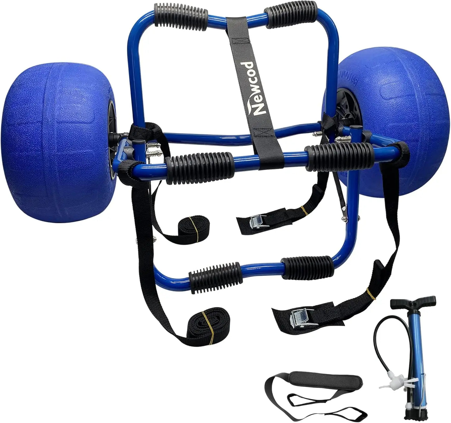 Kayak Cart Dolly for Carrying Kayak Canoe SUP Paddle Board with Large Balloon Wheels