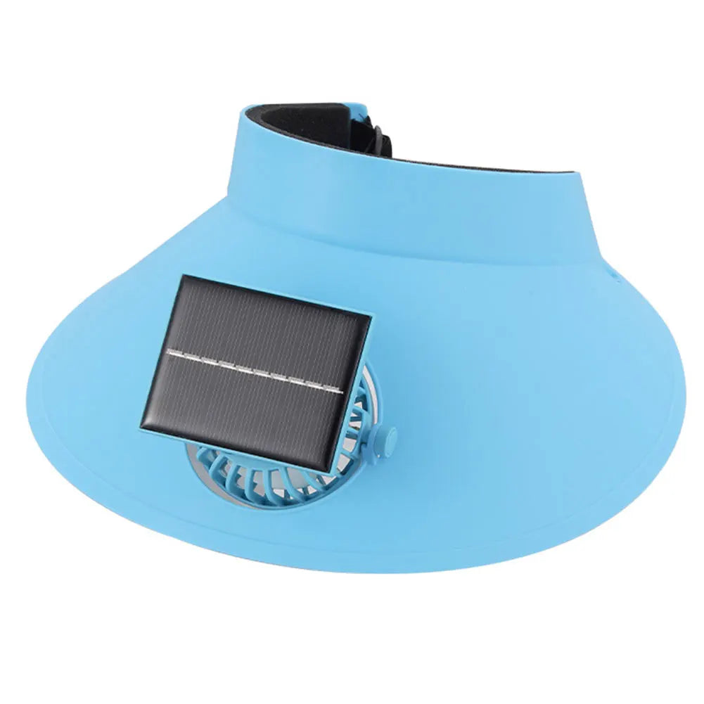 Solar Fan Hat Outdoor Fishing Hat with 2 Solar Fans Wide Brim Bucket Hat Summer Cap for Men Camping Hiking