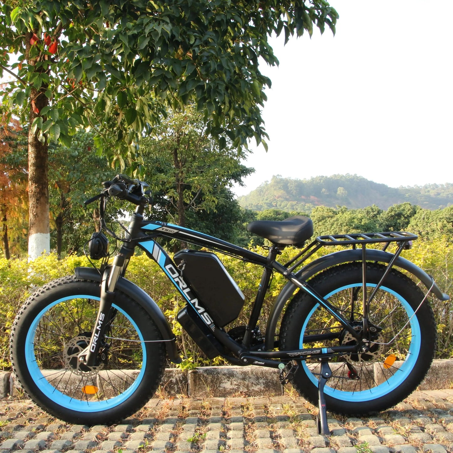 Orlms TS60 Electric Bike 2000W Powerful Motor 48V 25Ah Large Capacity Battery 26 Inch 4.0 Tires Double Shock Absorbers