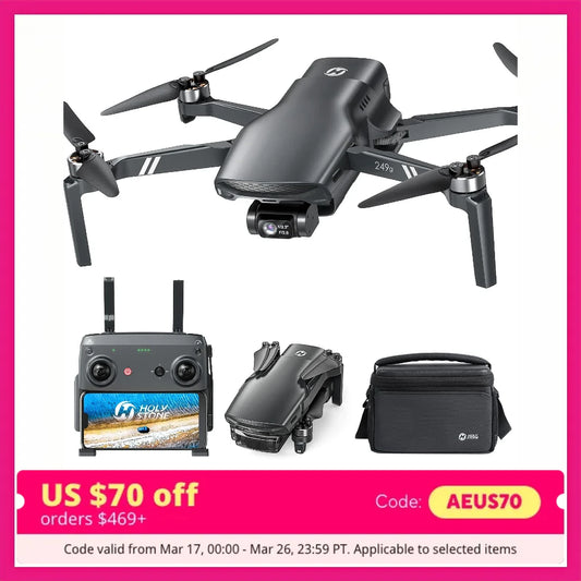 Holy Stone HS900 249g GPS Drone with 4K Camera and 3-Axis Brushless Gimbal for Aerial Photography