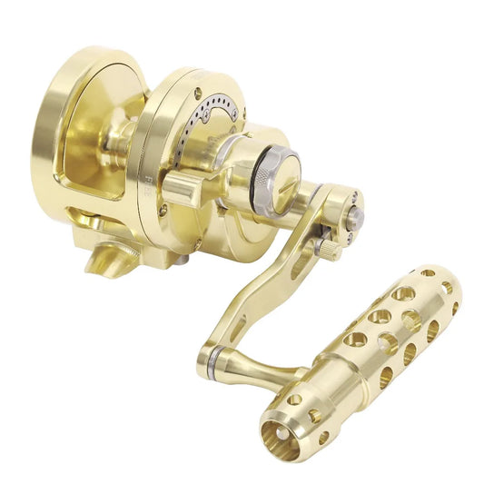 JIGGING BIG GAME SALTWATER FISHING REEL CNC MACHINED 2-SPEED 44LBS LEVER DRAG DEEP SEA BOAT TROLLING FISHING GEAR RATIO 4.5:1/2.