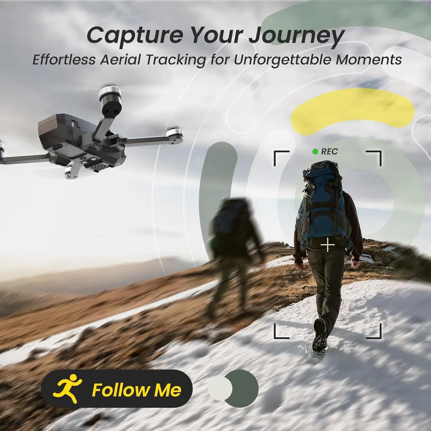 Holy Stone HS720E 4K Drone with Remote ID 46 Minute Flight Time 5GHz FPV 130 Degree FOV 4K 30FPS Brushless Auto Return Follow GPS