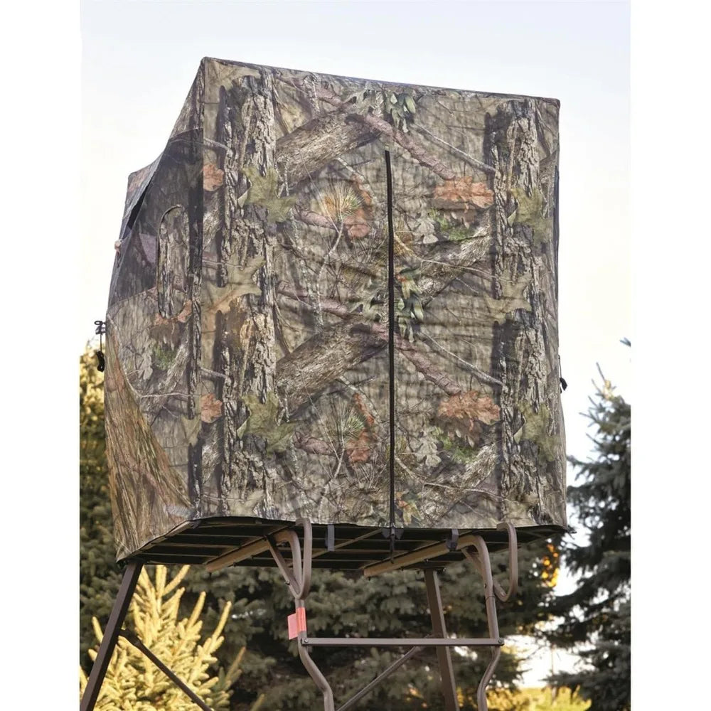 6 Foot Tripod Hunting Tower Blind Elevated 2 Man Stand Hunting Gear Equipment Accessories