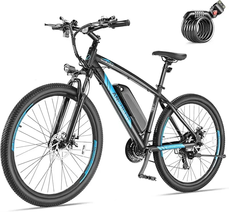 Q2XAANCHEER Electric Bike for Adults Peak 750W Ebike 60 Miles Range 48V 499Wh Battery 27.5 Inch Fast Charge
