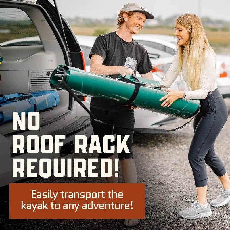 Tucktec 10 Foot Pro Foldable Kayak Full Size Folding Kayak Portable Kayak for Adults Made in USA