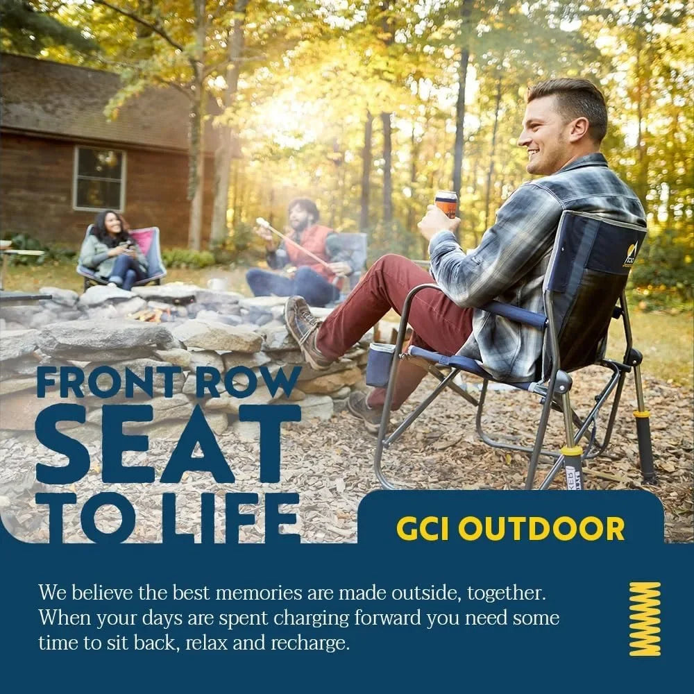 Freestyle Rocker Camping Chair Portable Outdoor Folding Seat
