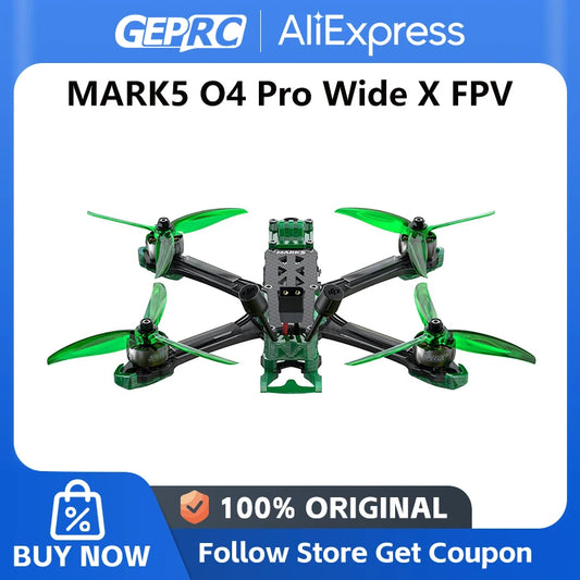 GEPRC Mark5 O4 Pro FPV Drone VTX O4 Air Unit GPS Bluetooth Quadcopter Freestyle TAKER F722 Stack 2107.5 1960KV RC FPV