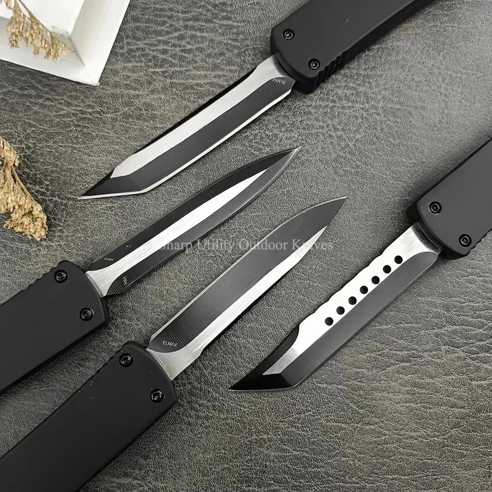 Micro UT70 Survival Tactical Pocket Knife 440C Stainless Steel Blade Zinc Alloy Handle EDC Hunting Utility Tool