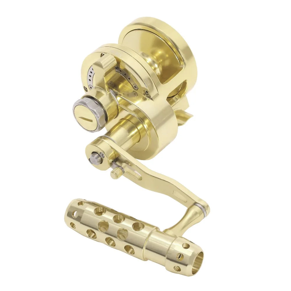 JIGGING BIG GAME SALTWATER FISHING REEL CNC MACHINED 2-SPEED 44LBS LEVER DRAG DEEP SEA BOAT TROLLING FISHING GEAR RATIO 4.5:1/2.