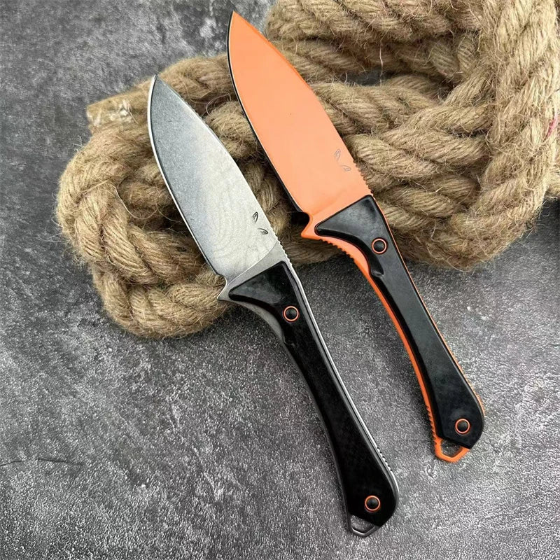 BM 15201 Fixed Blade Knife 3.08 Inch Outdoor Tactical Camping Hiking Fishing Essential EDC Pocket Knife Men's Gift
