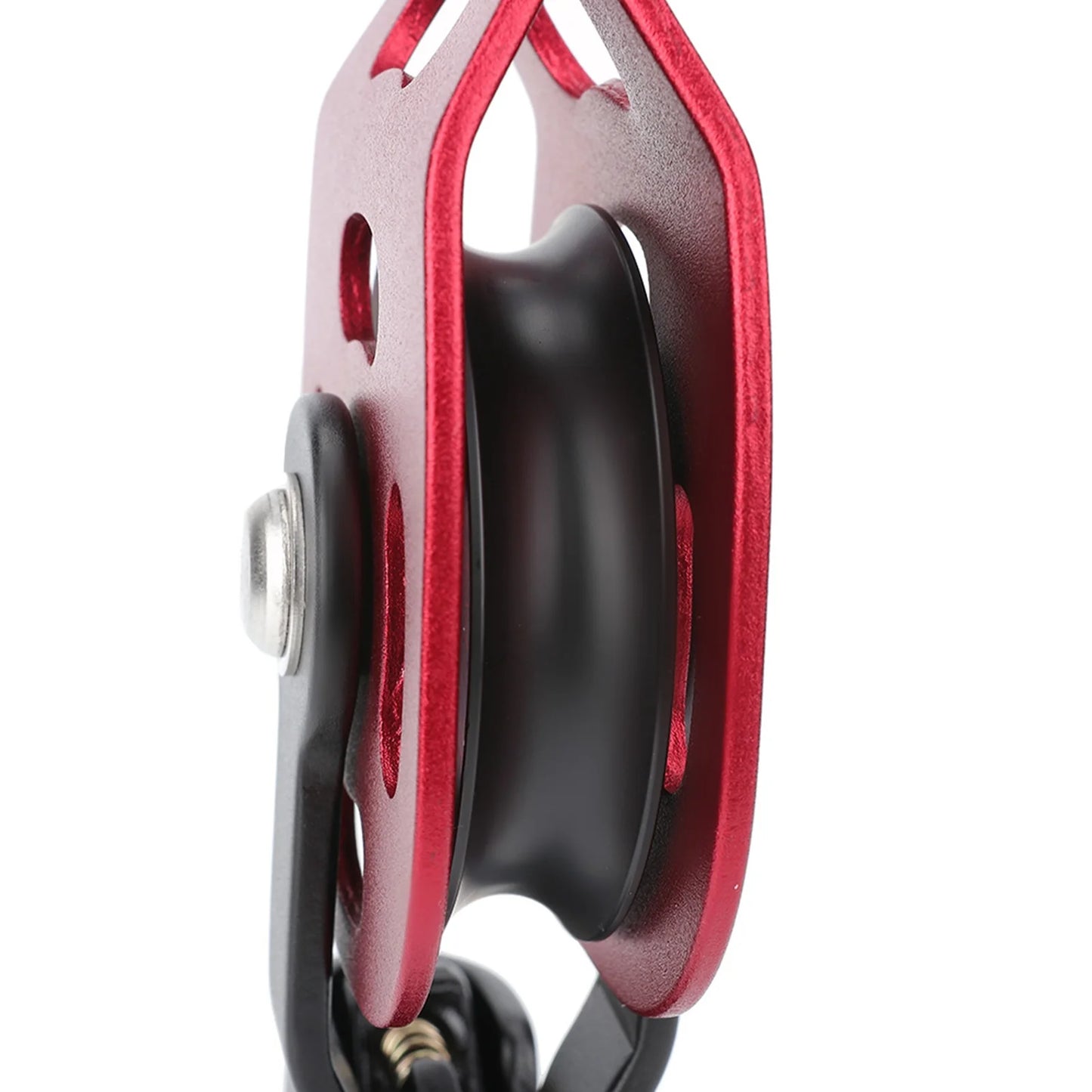 4KN Aluminium Heavy Duty Single Swivel Rope Pulley Block for 8 to 12mm Rope Climbing