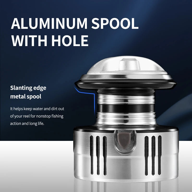 Rooblinos VX Ultralight Max Drag Fishing Reel Fishing Wheel Handle Trolling Carp Fishing Reel for Saltwater or Freshwater Fish