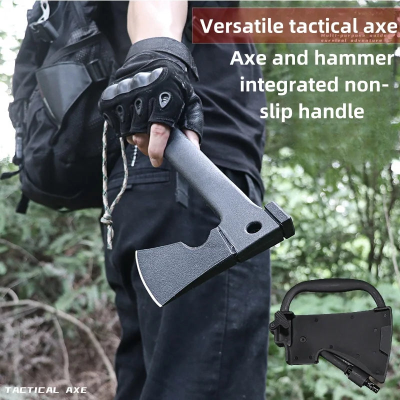 Outdoor Camping Axes and Survival Gear Lightweight Axes with Nested Serrated Wood Saw Knives and Magnesium Ignition Tools