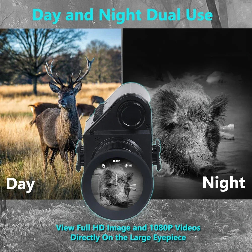M5 Digital Riflescope Night Vision Scope Sight Infrared Monocular 1080P Video Photo Recording All In One for Hunting Surveillance