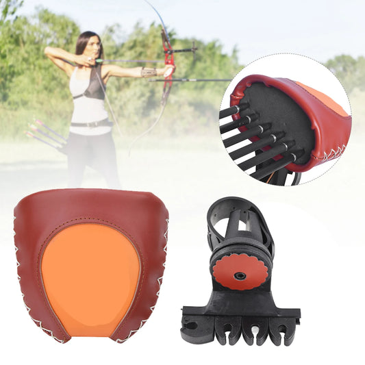 Quick Release 6 Arrows Archery Quiver Arrow Storage Box Accessory for Recurved Bow Outdoor Hunting Quiver Holder