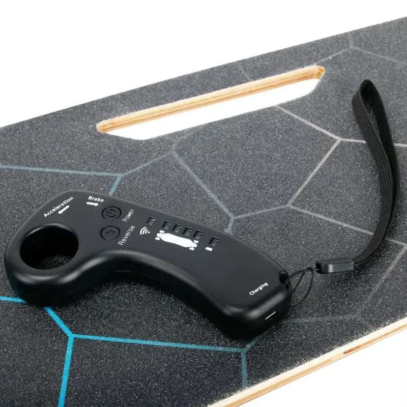 Electric Skateboard with Remote Control 350W Max 10 MPH 7 Layers Maple Deck for Adults Teens and Kids