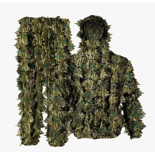 Leafy Suit Camo Hunting Suits Breathable Leafy Jacket Lightweight Mossy Oak Greenleaf Pattern