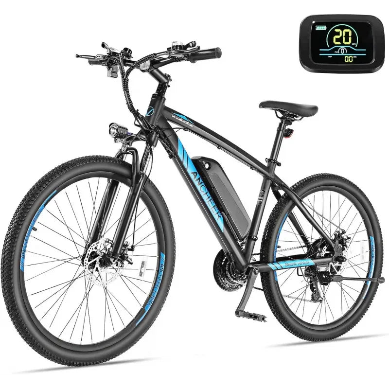 Q2XAANCHEER Electric Bike for Adults Peak 750W Ebike 60 Miles Range 48V 499Wh Battery 27.5 Inch Fast Charge