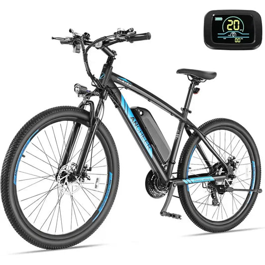 Q2XAANCHEER Electric Bike for Adults Peak 750W Ebike 60 Miles Range 48V 499Wh Battery 27.5 Inch Fast Charge