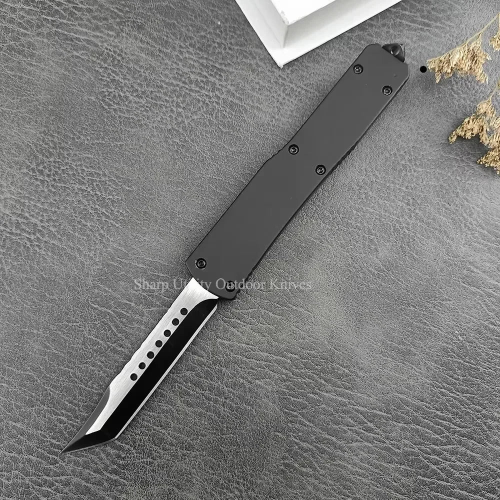 Micro UT70 Survival Tactical Pocket Knife 440C Stainless Steel Blade Zinc Alloy Handle EDC Hunting Utility Tool