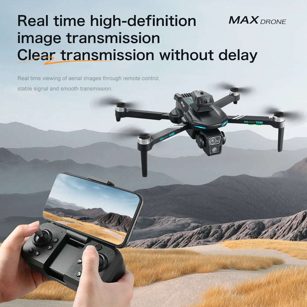 Controlled Drone Beginner Friendly Drones with HD 4K Dual Camera Remote Control and Obstacle Avoidance Brushless for Kids