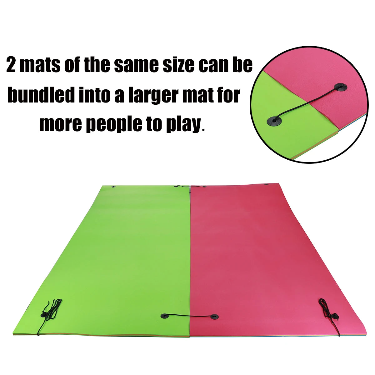 153.6 x 58 Inch Camping Mat Folding Camping Mattress Floating Water Pad Outdoor Waterproof Beach Picnic Blanket for Multiplayer
