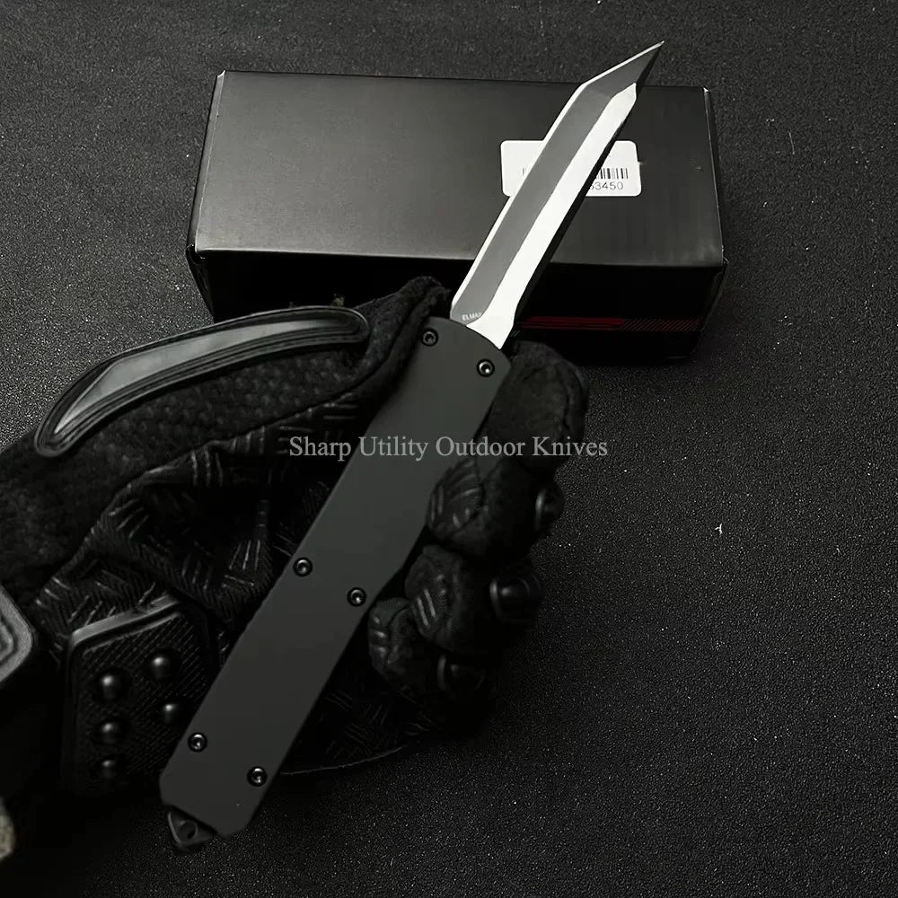 Micro UT70 Survival Tactical Pocket Knife 440C Stainless Steel Blade Zinc Alloy Handle EDC Hunting Utility Tool