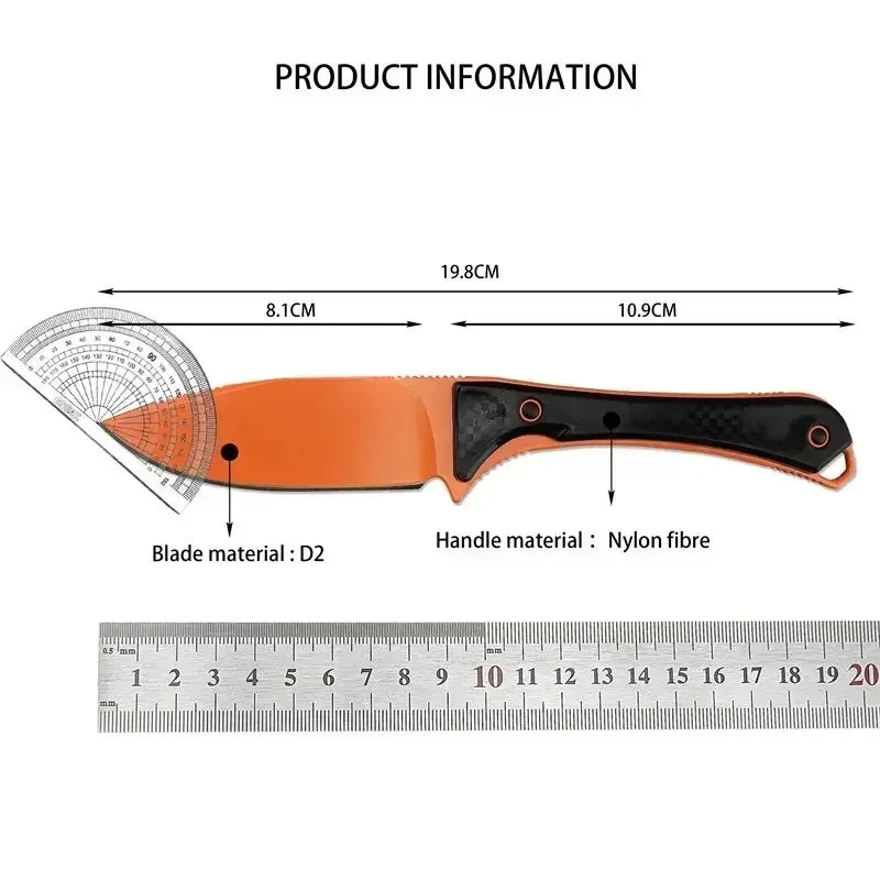 BM 15201 Fixed Blade Knife 3.08 Inch Outdoor Tactical Camping Hiking Fishing Essential EDC Pocket Knife Men's Gift
